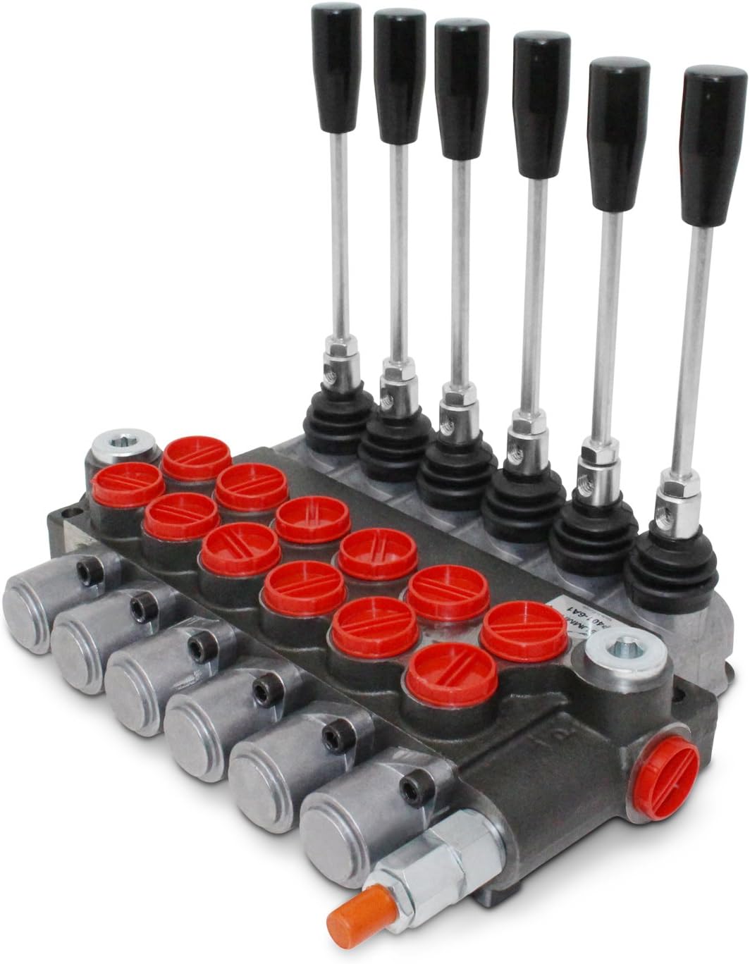 Monoblock Hydraulic Directional Control Valve, 6 Spool, 11 GPM, SAE Ports