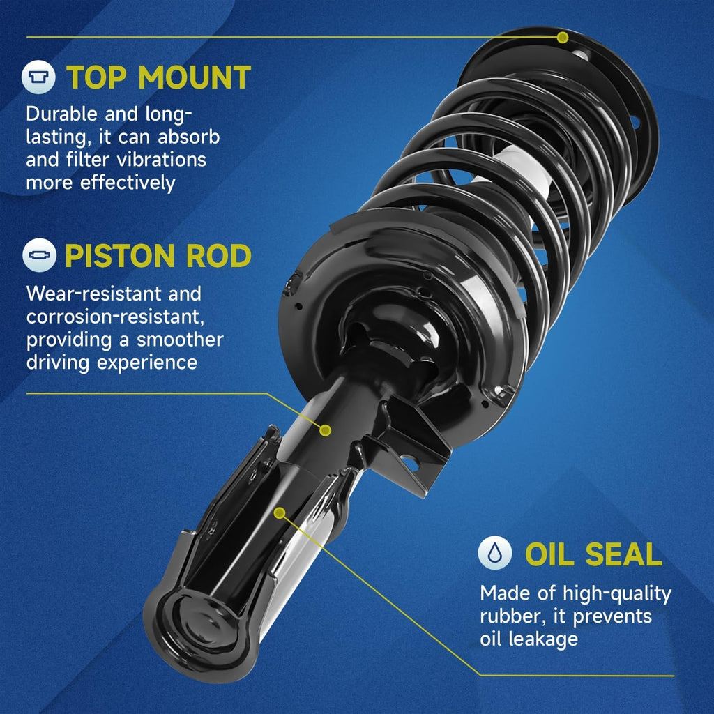 Vextone Front Struts and Shocks - Fit for 2010-2017 Chevrolet Chevy Equinox