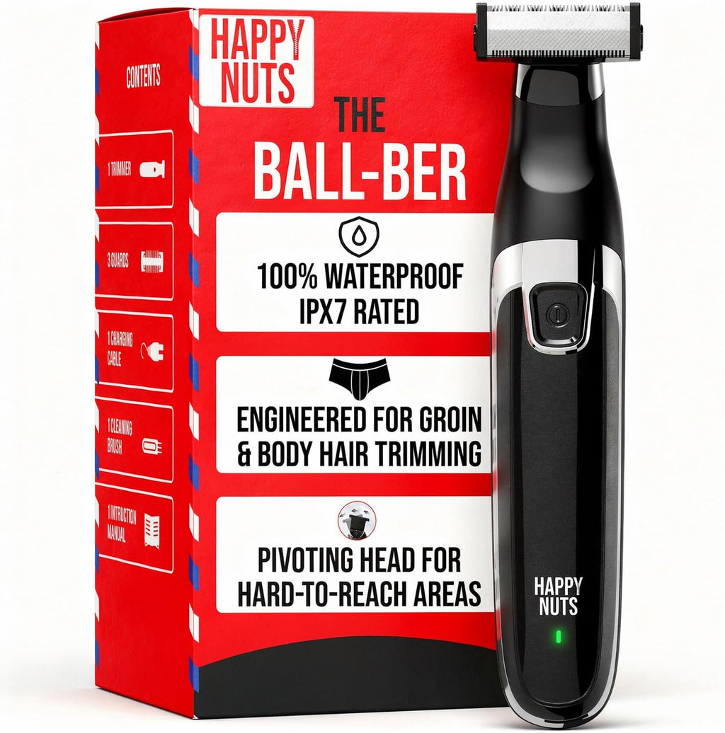 The Ballber Pro Electric Groin & Body Hair Trimmer for Men - Mens Body Groomer Kit for Privates - Waterproof Shaver