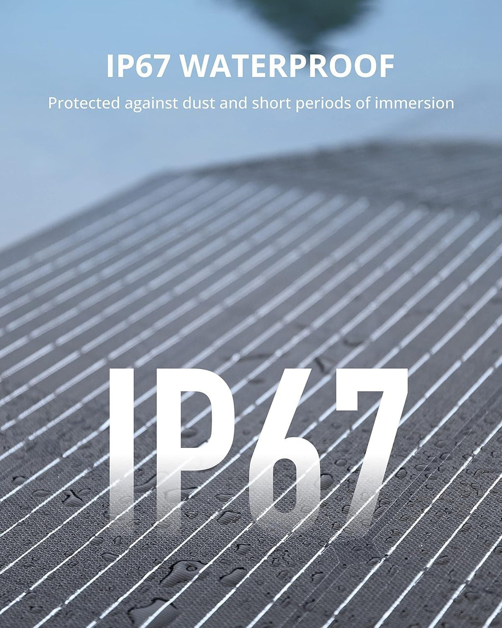 100W Portable Solar Panel, Foldable Solar Panels with Adjustable Kickstands, Universal Connector, IP67 Waterproof for