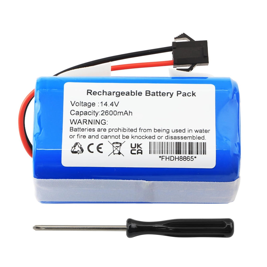 Battery Replacement for Ionvac SmartClean 2000 Robovac 7687 7688, V4 7997