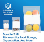 4" X 6" Zip Top Resealable Bags With Writable White Block (1000 Count)