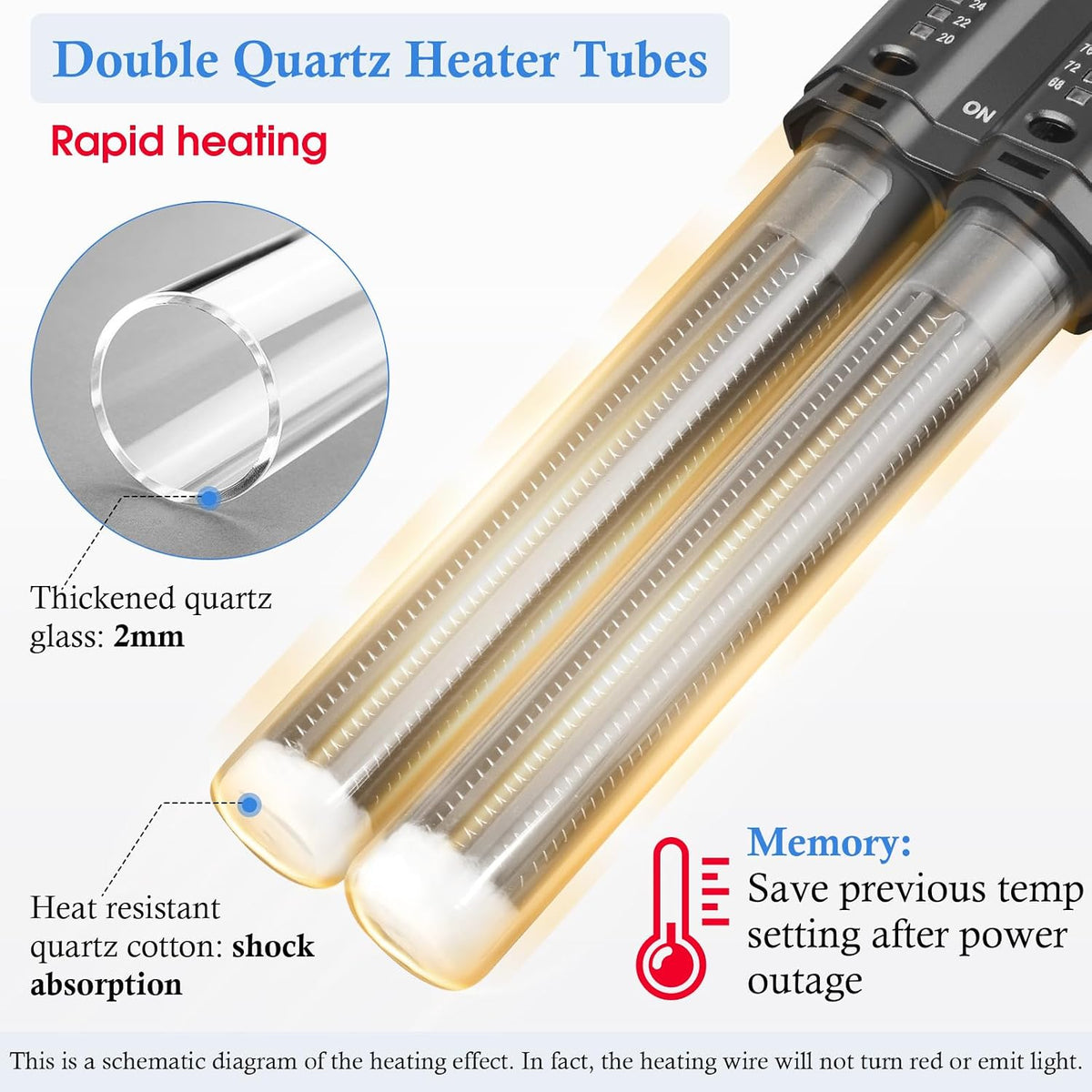 400W Submersible Aquarium Heater with Controller for 45-95Gal