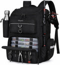 Fishing Backpack with Rod Holder | Large, Water Resistant, Tackle Storage Bag, Fishing Gear, Gifts for Men