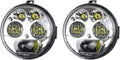 2 pcs Chrome LED Headlight for Brute Force 750, 4.5 inches