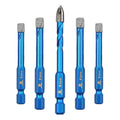 Diamond Drill Bit - BRSCHNITT 1/4 inch Masonry Drill Bits Set for Porcelain Tile Ceramic Stone Granite Marble,Hex