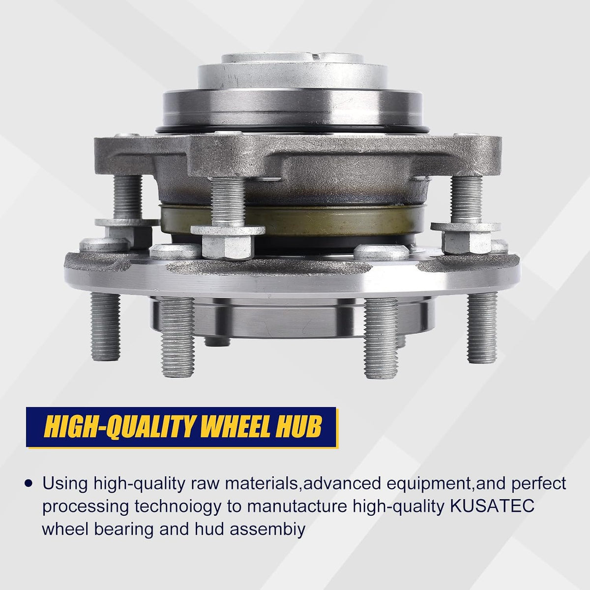KUSATEC 950-004 Front Wheel Bearing and Hub Assembly