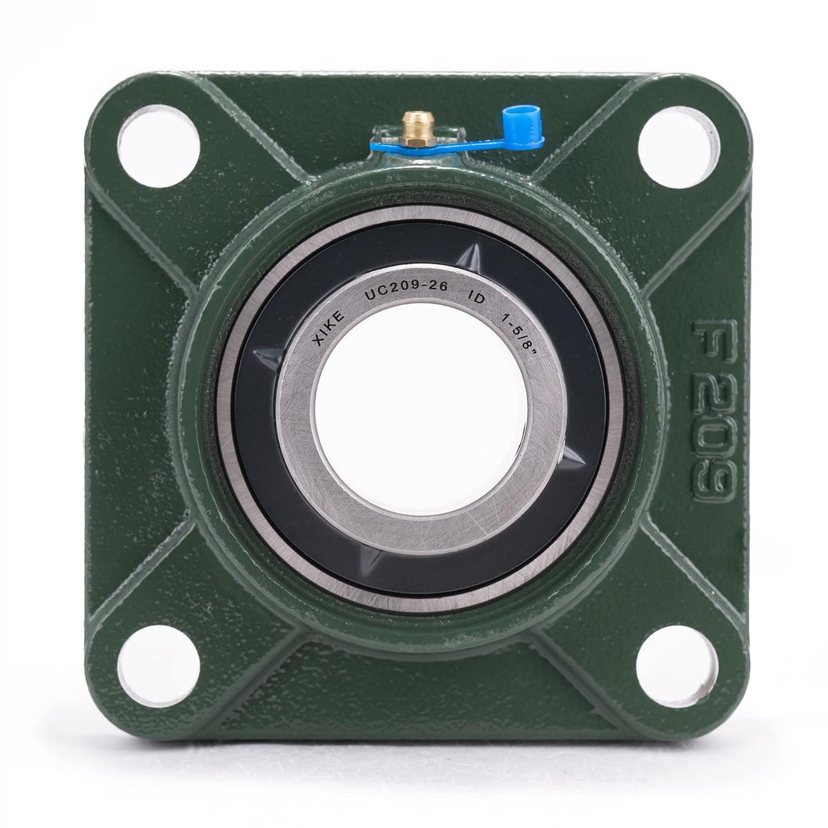 XIKE 2 Pcs UCF209-26 Bore 1-5/8" Pillow Block Square Flange Mounted Ball Bearings.