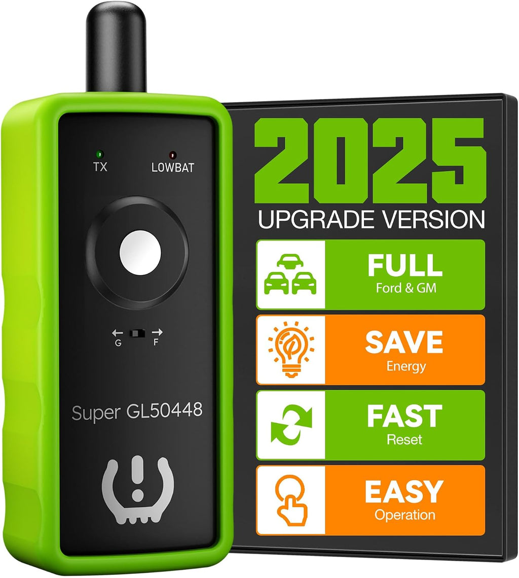 2IN1 TPMS Relearn Tool Super GL50448 for GM and Ford with Model Switch Button,Tire Pressure Sensor Monitor Reset