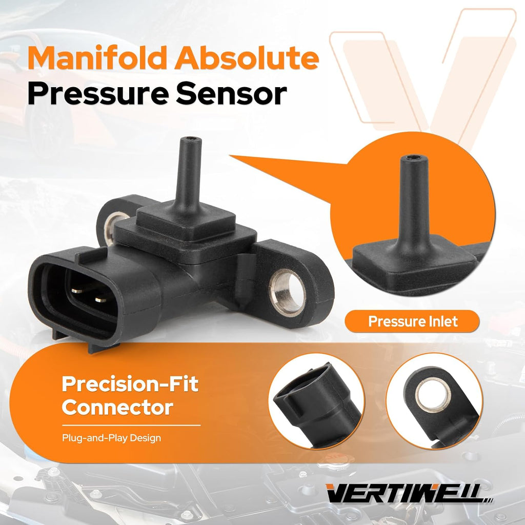 Manifold Absolute Pressure MAP Sensor Compatible with Toyota Corolla Camry Prius CHR C HR Avalon Lexus ES300h NX300h Scion iM 1.8L 2.0L 2.5L L4 2012-2020 2021 2022 2023 2024 Replaces AS629