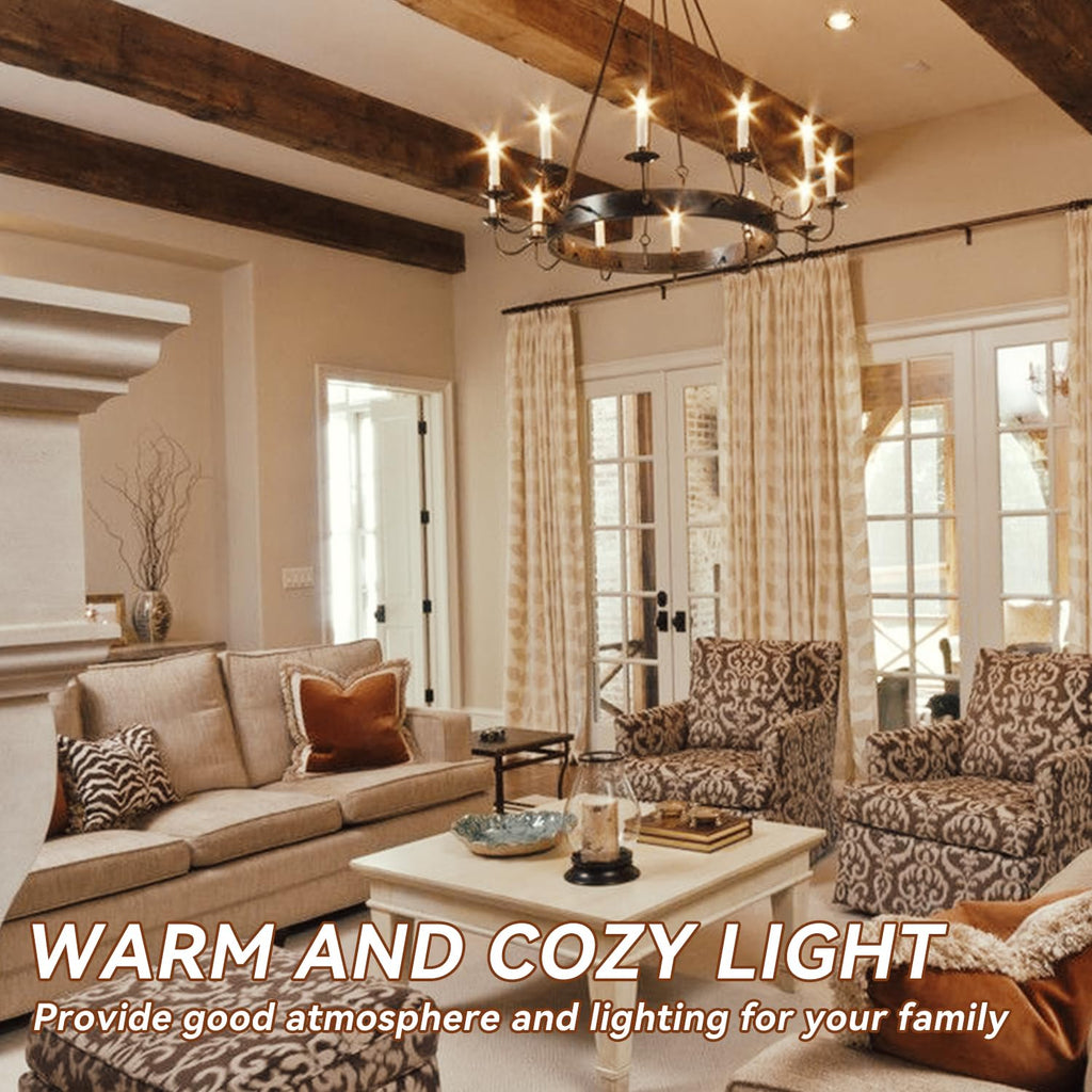 Candelabra LED Bulbs, E12 60W Equivalent Dimmable for Chandelier Light