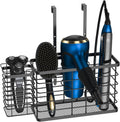 Hair Tool Organizer, Dryer Holder, 3 in 1 Blow Bathroom Organizer Wall Mounted/Cabinet Door for Flat Iron, Curling