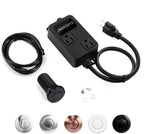 Garbage Disposal Air Switch Kit Dual Outlet Black Long 2.5“ by CLEESINK