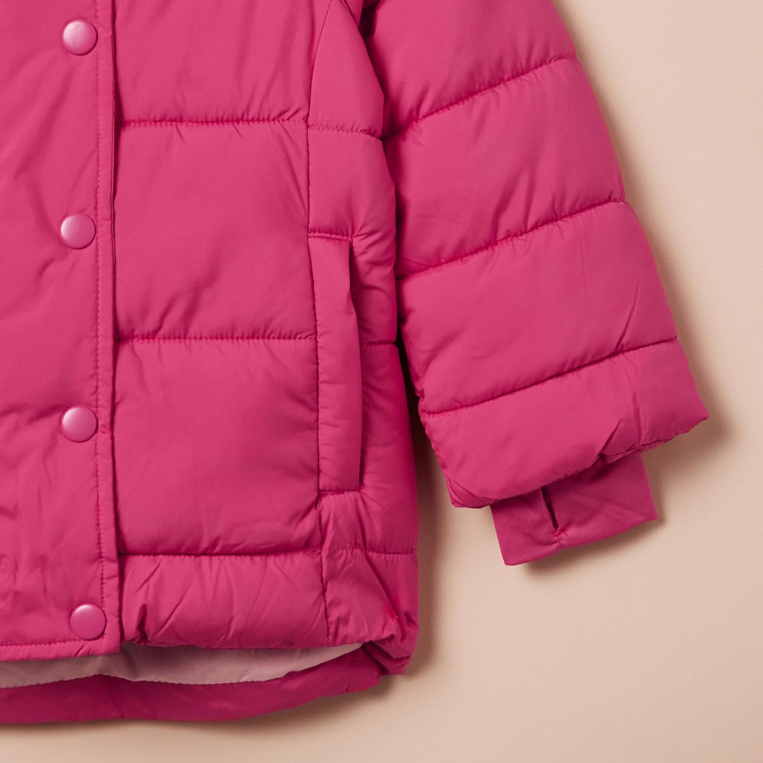 Girls and Toddlers' Heavyweight Hooded Puffer Coat, Water-Resistant