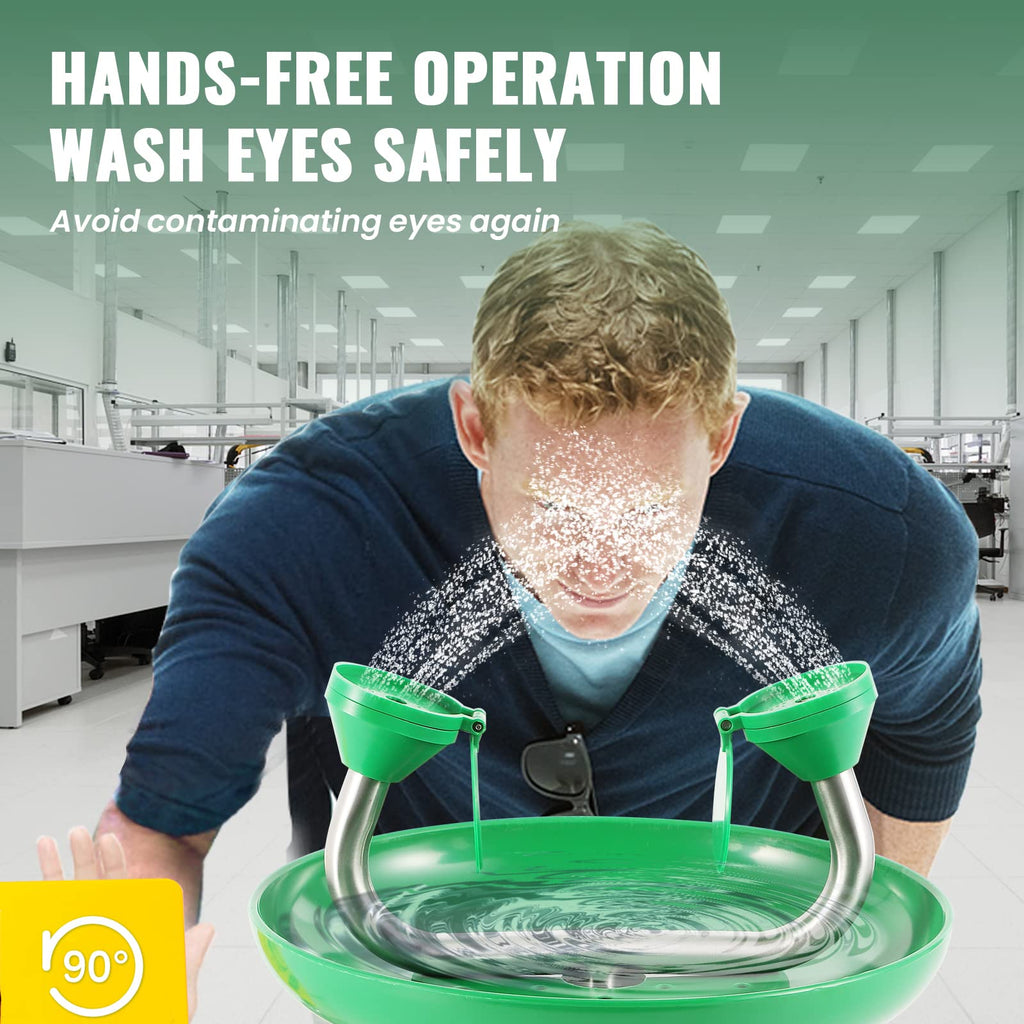 Emergency Wall Mount Eye Wash Station Wall Mounted Eyewash Stations