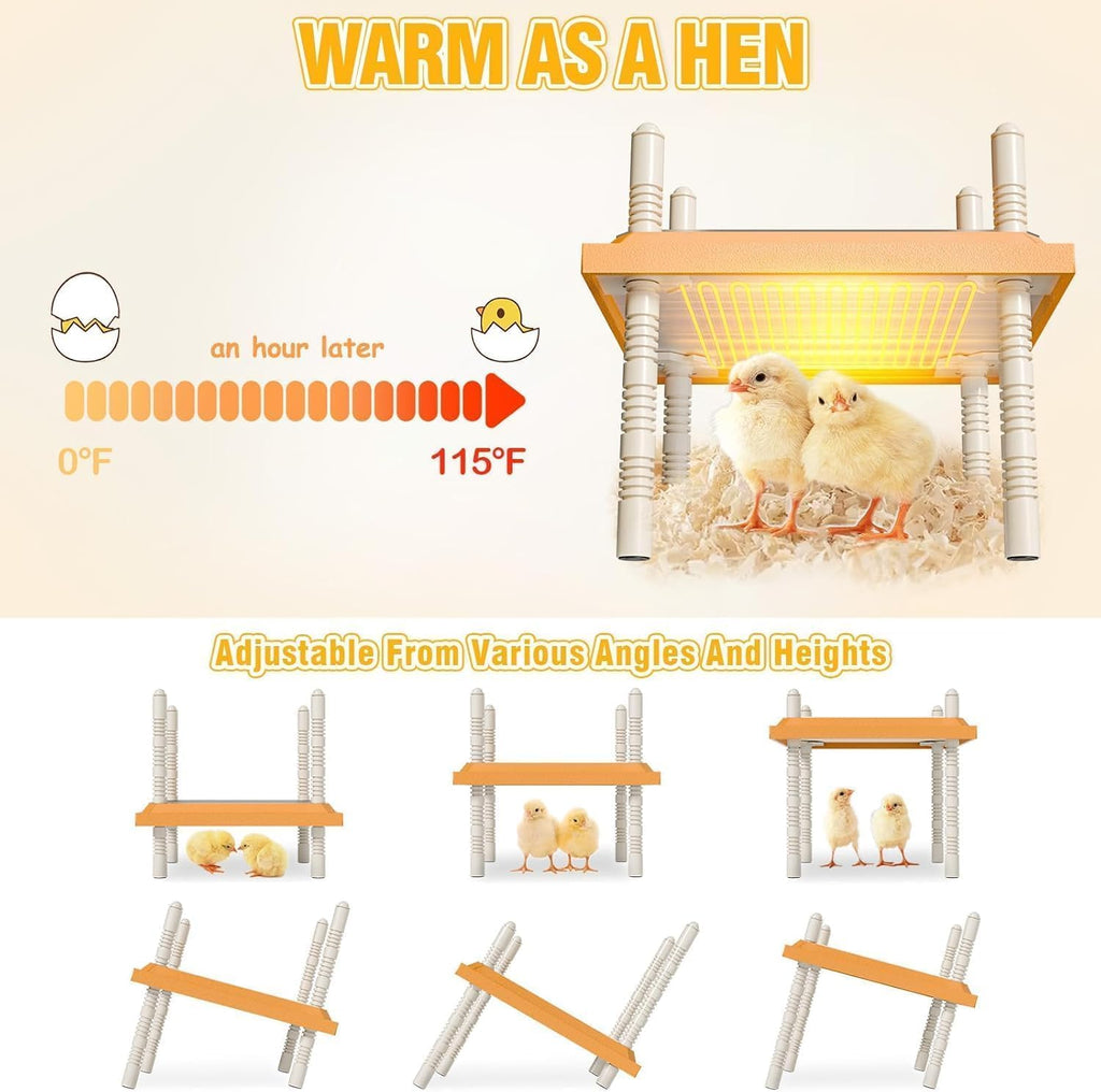 Brooder Box for Chicks Wooden Chick Brooder for Baby Chicks, Ducks