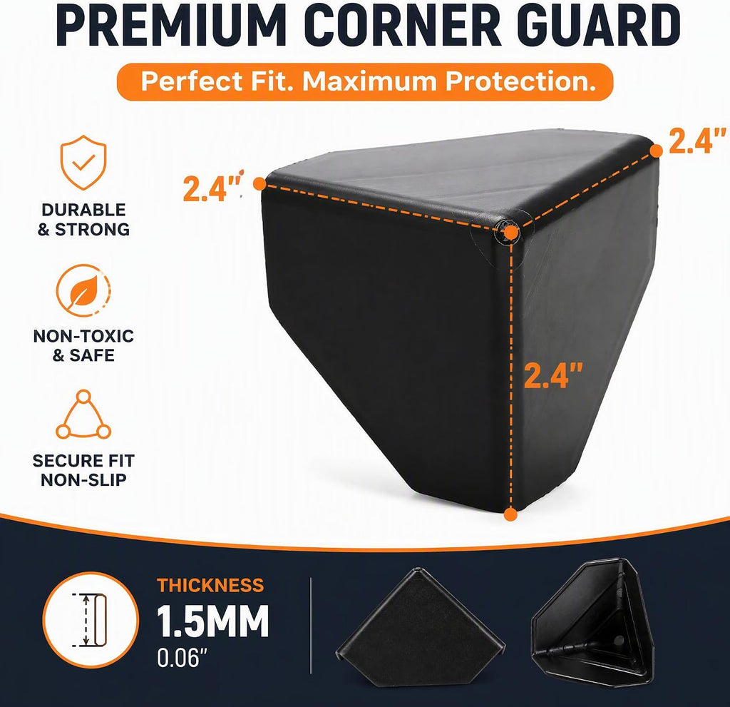 200 Pcs Packaging Edge Protectors, Plastic Heavy Duty Shipping Box Corner Protectors Corner Guards for Boxes