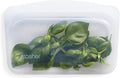 Premium Reusable Silicone Food Storage Snack Bag, Clear, 12 oz