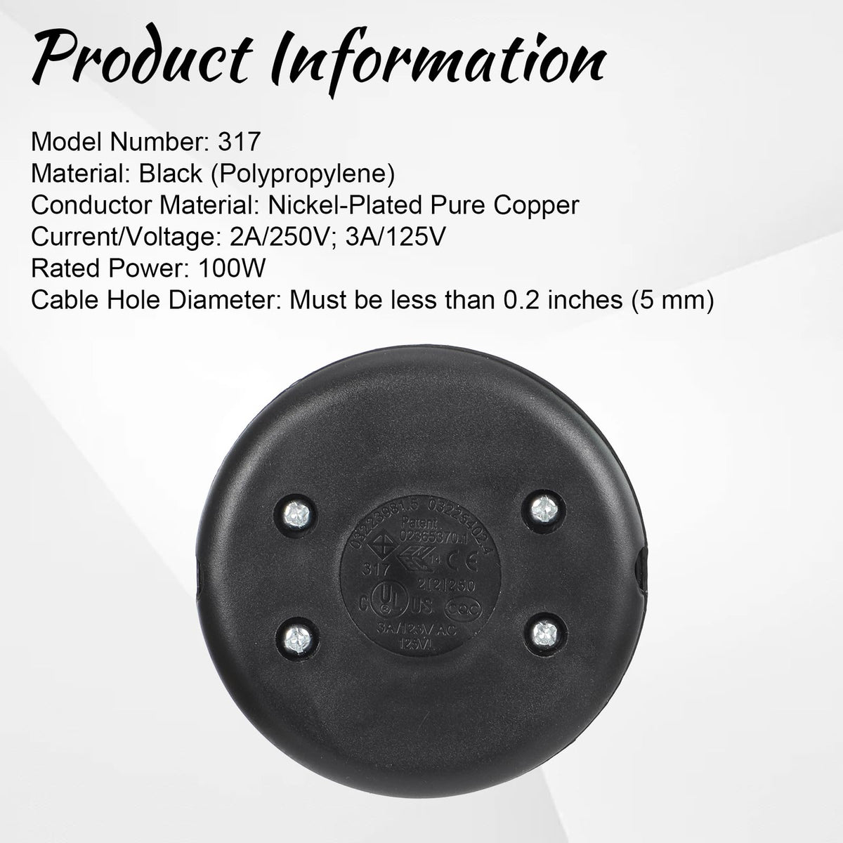 Trinkrittey 2-Pack Floor Foot Switch, Foot Pedal Switch