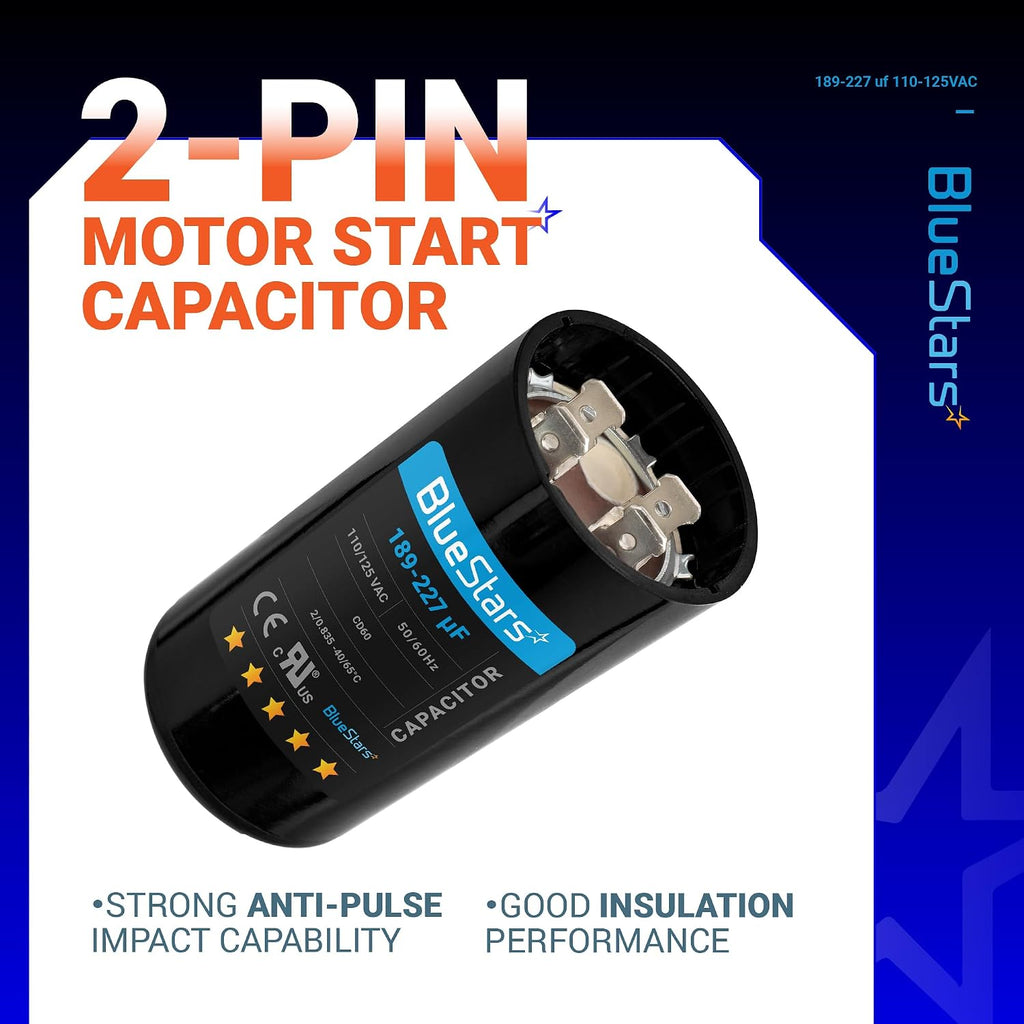 [Upgraded] BlueStars 189-227 MFD uF 125VAC Capacitor