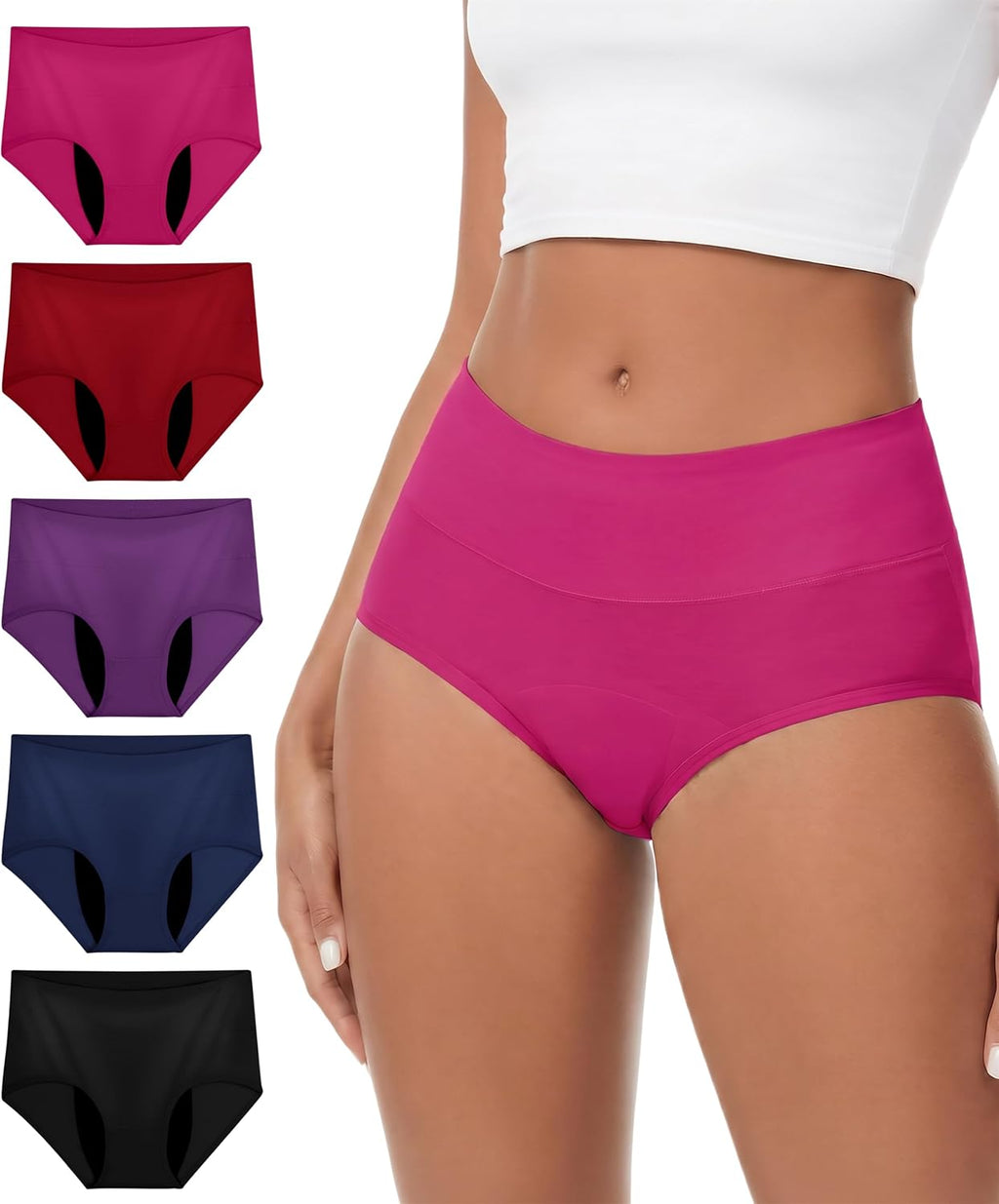 Women's Incontinence Underwear 50ml 5 Pack, Multicolor01, Medium