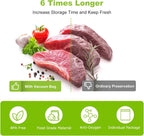 Vacuum Sealer Bags, 8" x 50' Rolls 2 pack for Food Storage