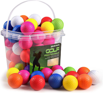 Foam Golf Practice Balls with Bucket
