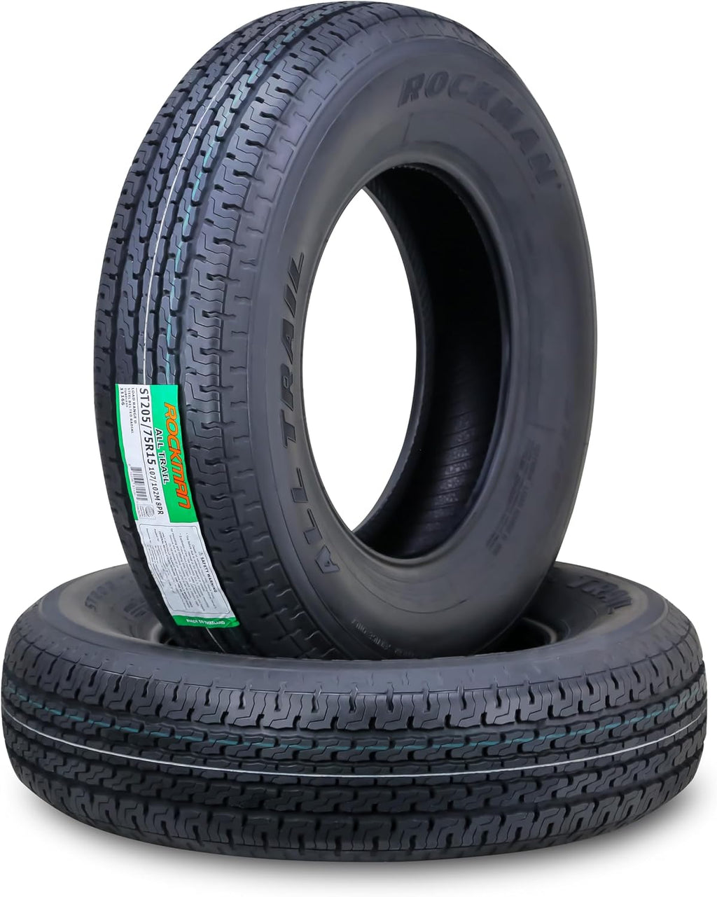 Trailer Tire ST205/75R15 8-Ply Load Range D 107M Radial 11166, Set2