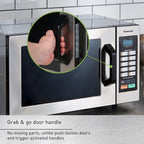 NE-1054F Compact Light-Duty Countertop Commercial Microwave Oven with 10 Programmable Memory and Touch Screen