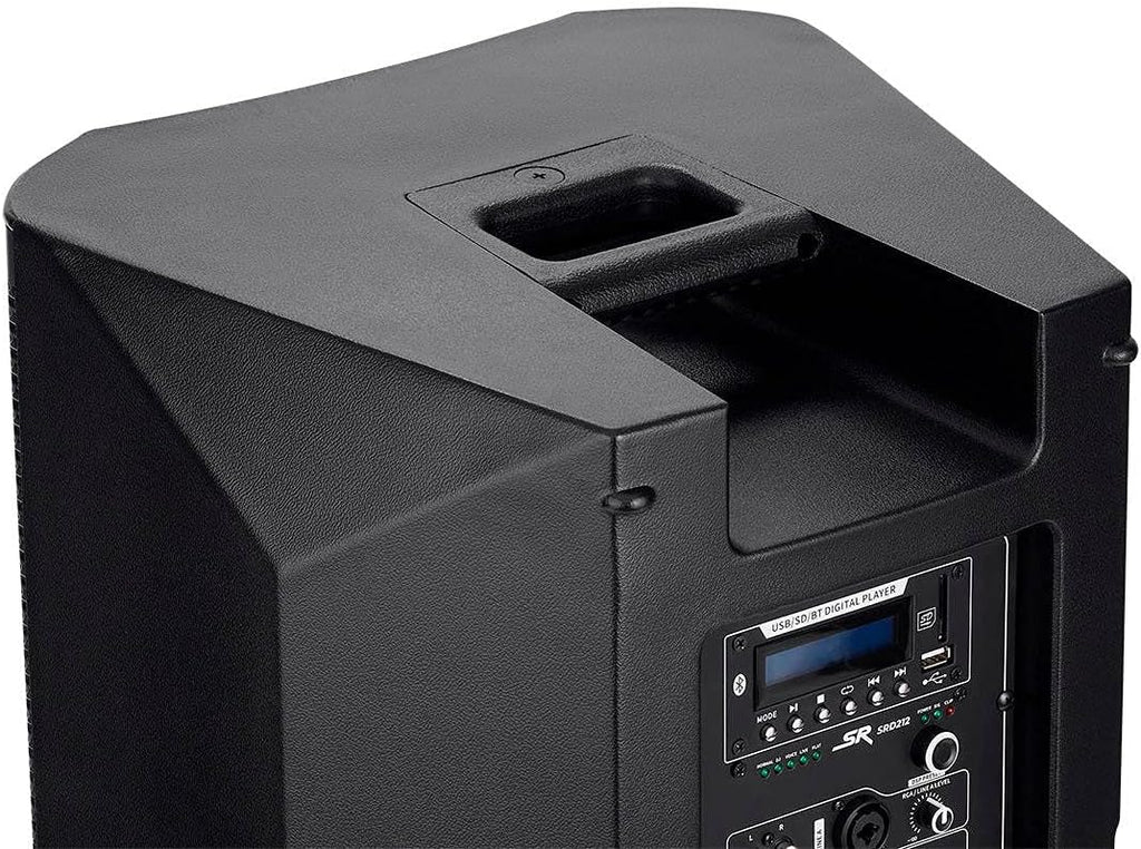 Stage Right Series, 12-Inch Powered Speaker, 1200W, SRD212, Class D Amp, DSP, Bluetooth Streaming