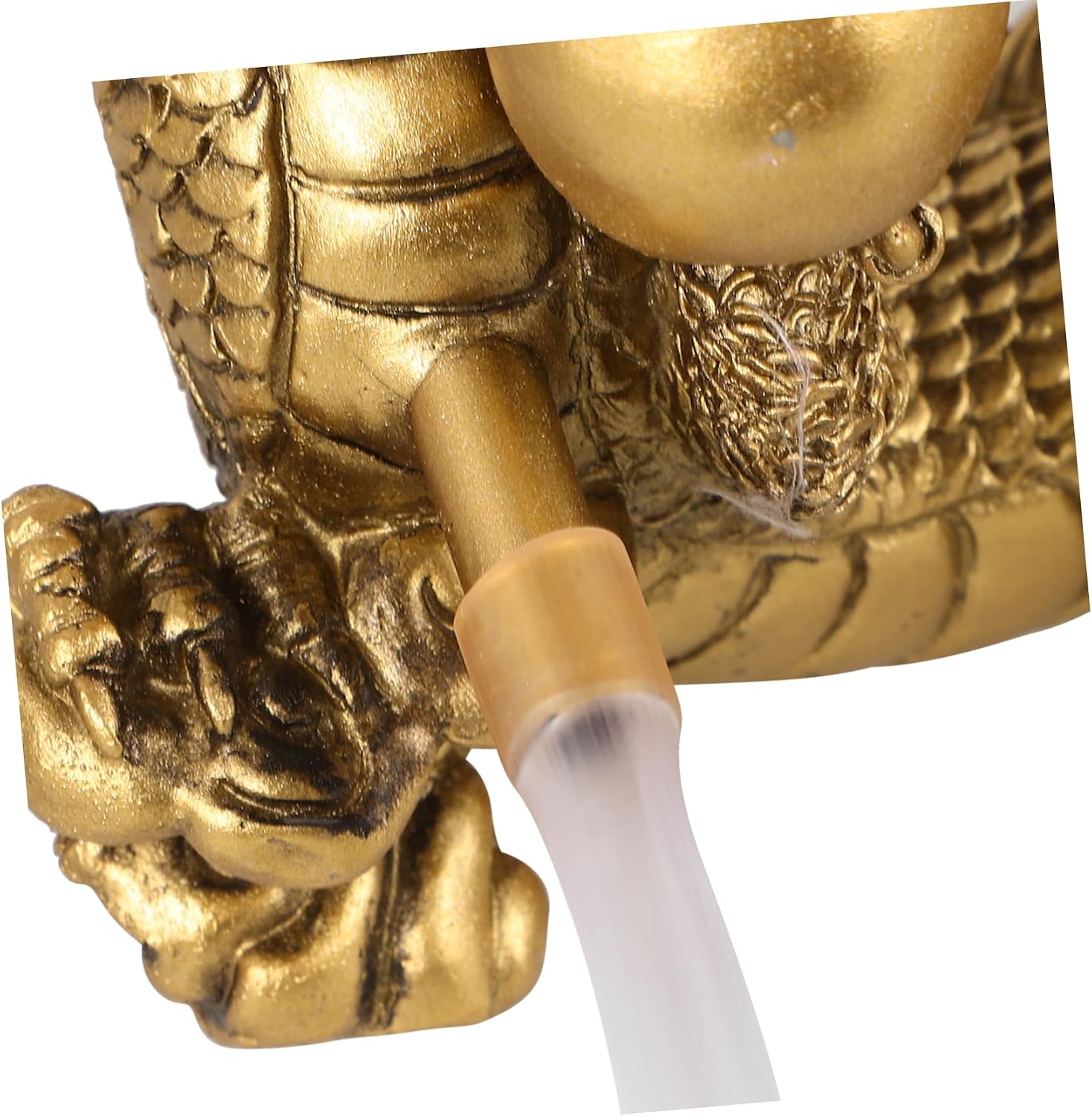Golden Dragon Water Fountain Fish Tank Decor Bubbler Aquarium Accessory