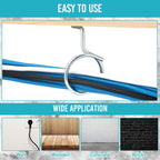 Blulu 100 Pcs Bridle Rings, 2 Inch Low Voltage Wire Cable Rings