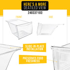 Refrigerator Crisper Drawer for Frigidaire FFTR1814TBJ
