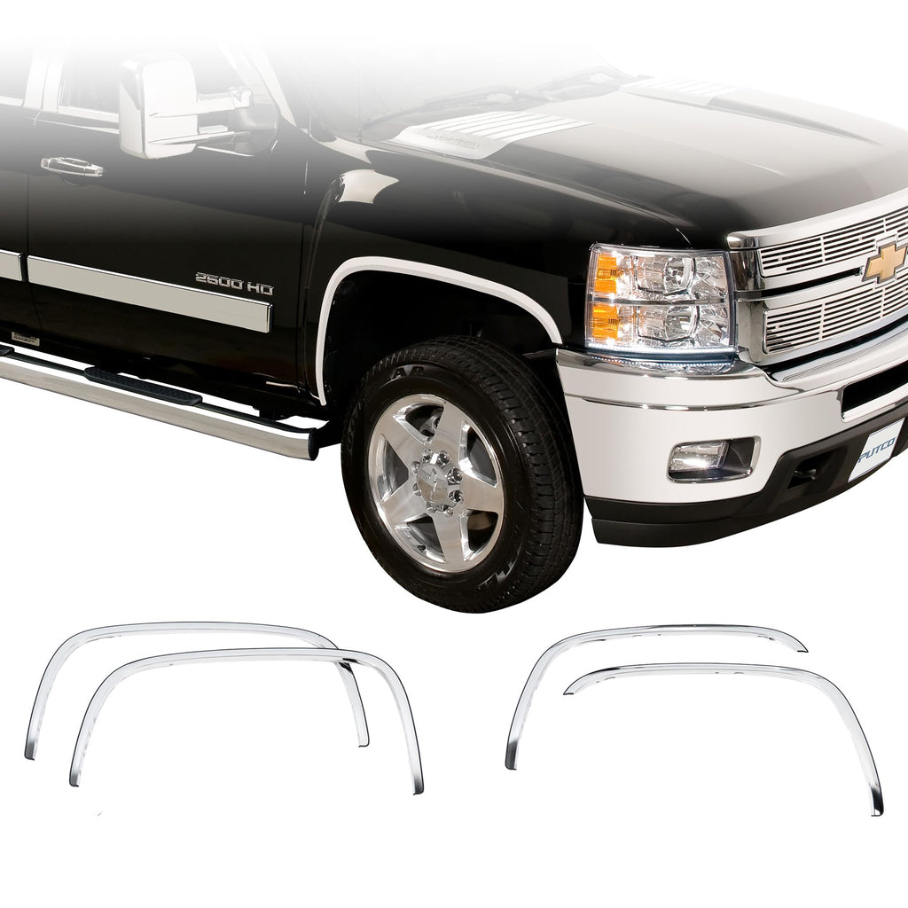 Putco Stainless Steel Fender Trim Kit - Fits Chevy Silverado 2016-2019