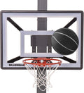 Junior Youth 33" Basketball Hoop with Lock ‘n Rock Mounting Technology Mounts to Round and Vertical Poles, Black