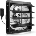 VEVOR 18 inch Shutter Exhaust Fan Wall-Mount Variable Speed Temperature, Automatic Louvers Sturdy Steel Housing, Low Noise, Ventilation and Cooling for Attic, Garage, Barn, Greenhouse, Workshop