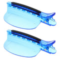 Heat Insulation Hair Sectioning Clips, 2PCS Blue Hair Styling Clips for Wig Extension Highlighting Dyeing Salon Home