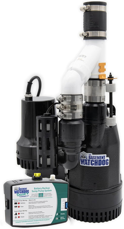 The Basement Watchdog Combo Preassembled Primary & Battery Backup Sump Pump System w/Monitoring Controller (CITS-50);