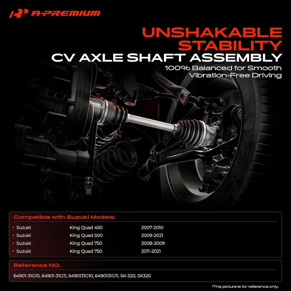 A-Premium Set of 2 Rear CV Axle Shaft Assembly