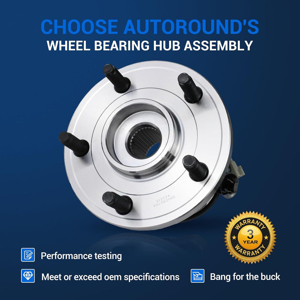 Autoround 513234 Wheel Hub Assembly Fit for Jeep Grand Cherokee 2005-2010