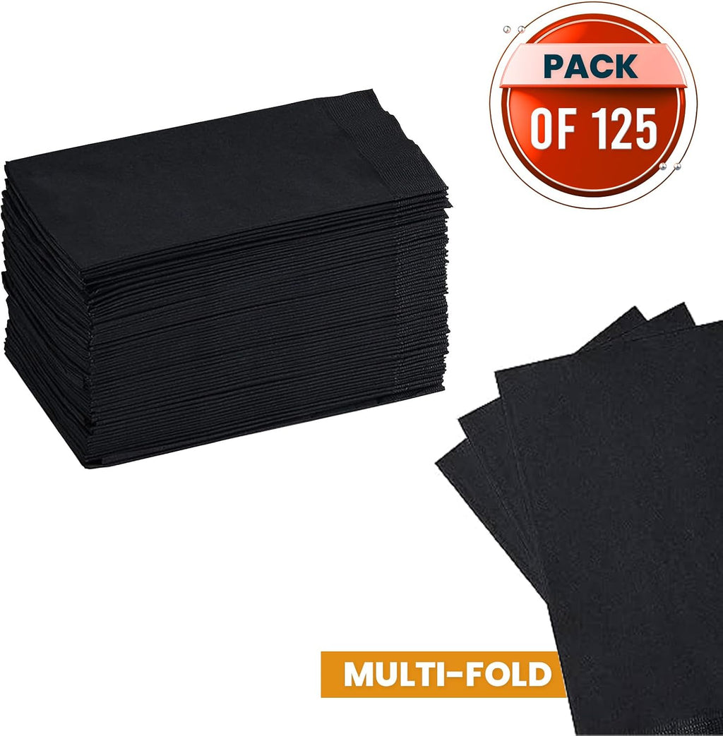 Perfectware 2 Ply Black Dinner Napkin Pack of 125
