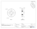 TB Woods AK51 FHP QT Bushed V-Belt Sheave, A Belt Section, 1 Groove, QT Bushing required, Cast Iron, 4.95" OD, 5060 max rpm