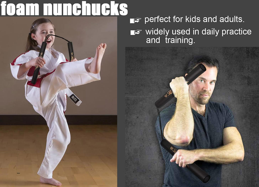 Nunchucks Nunchakus-Foam Safe Rubber Nunchakus
