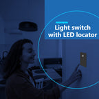 LIDER Lighted Decorator Switch, Frameless Paddle Light Switch, 15A, 5-Pack