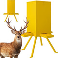 Deer Feeder 60-70 lbs, Weatherproof Deer Feeders, Heavy Duty Metal Gravity Deer Feeder with 4 Feeding Tray and 4-Leg