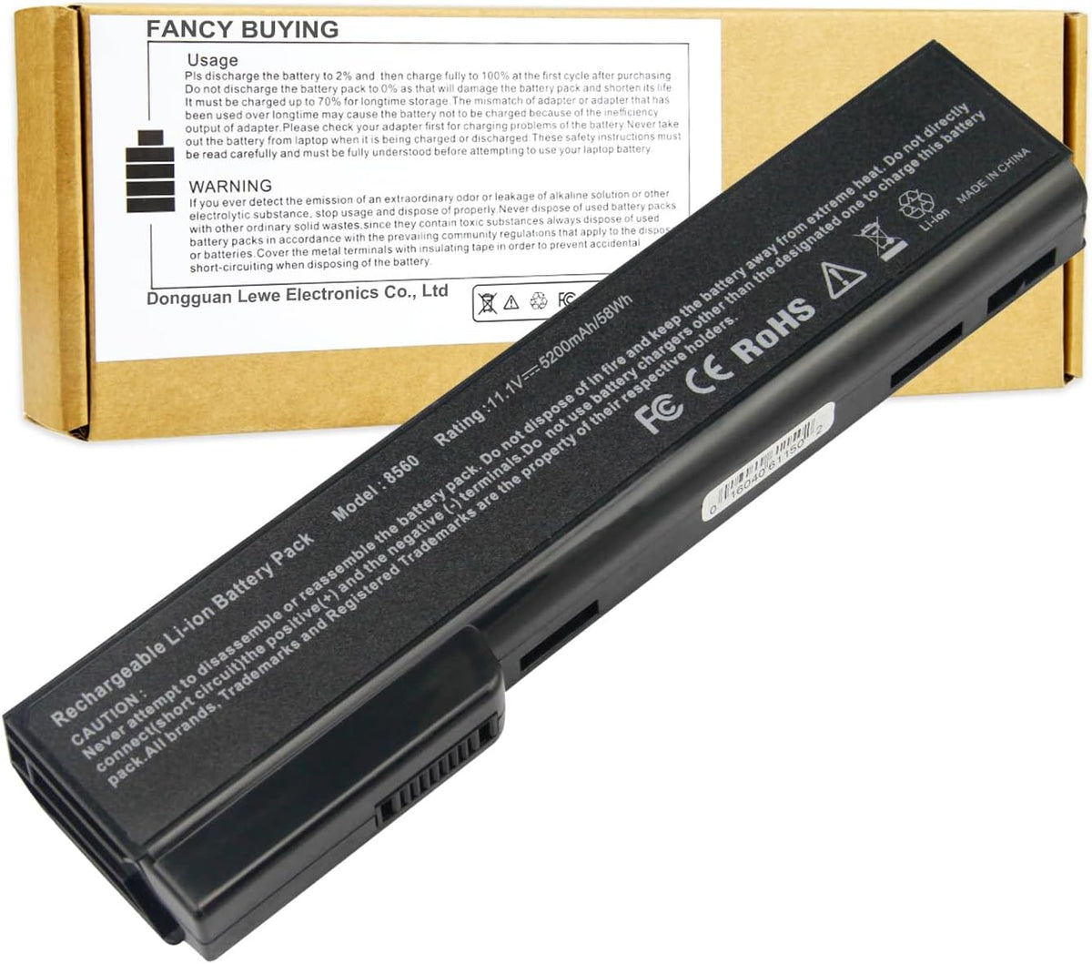 8460p Laptop Battery for HP EliteBook 8460w 8470p 8470w 8560p 8570p 8770P; HP ProBook 6360B 6460B 6465B 6470B 6560B 6565B 6570B Notebook, CC09 CC06 QK642AA 628666-001 630919-421 HSTNN-F08C HSTNN-OB2G
