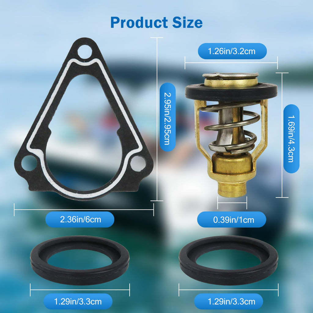 Suifaqi Outboard Thermostat Kit for Suzuki 17670-90J00 and Sierra 18-3632