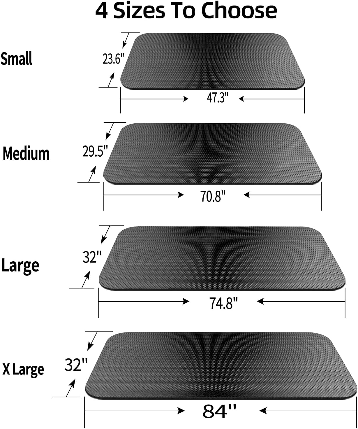 Bike Mat,Treadmill Mat,Compatible for Elliptical,Exercise Bikes, Stationary Cycles,Spin Bike,Under Exercise Bike