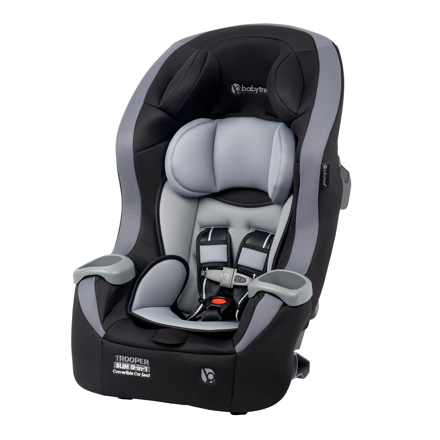Trooper Slim 3-in-1 Convertible Car Seat, Dash Black – Slim Fit, 3-in-1 Growth Modes, Lightweight Design, Adjustable