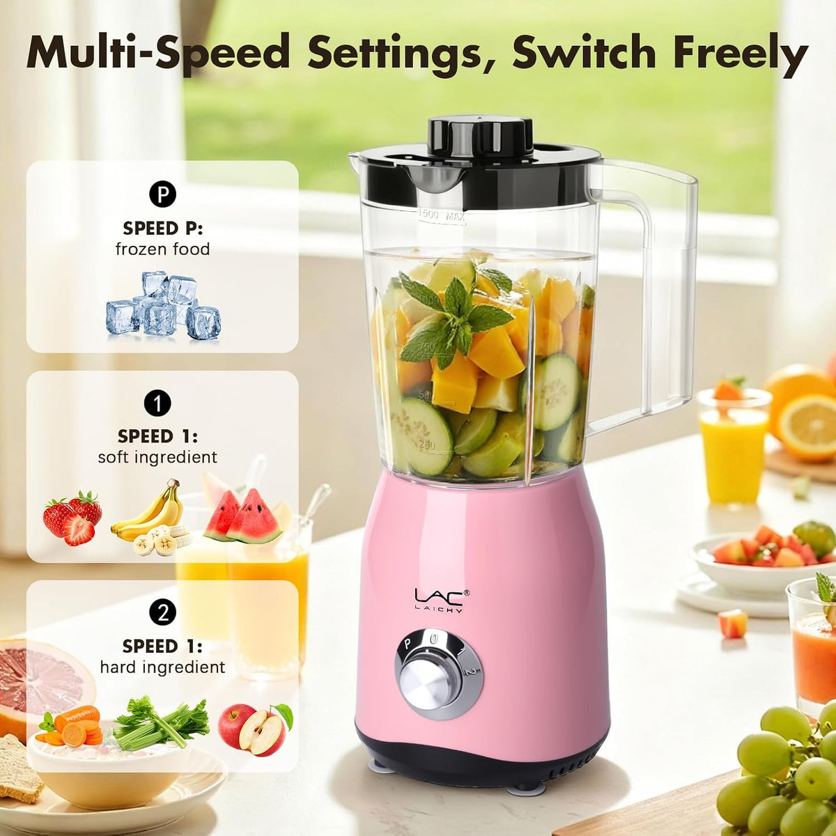 Blender for Smoothies,300W Personal Blender and Grinder Combo for Kitchen with a 54oz Portable Smoothie